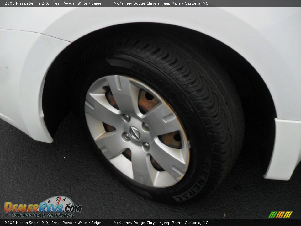 2008 Nissan Sentra 2.0 Fresh Powder White / Beige Photo #26