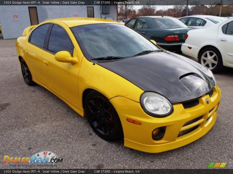 2003 Dodge Neon SRT-4 Solar Yellow / Dark Slate Gray Photo #1