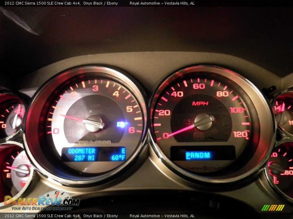 2012 GMC Sierra 1500 SLE Crew Cab 4x4 Gauges Photo #15