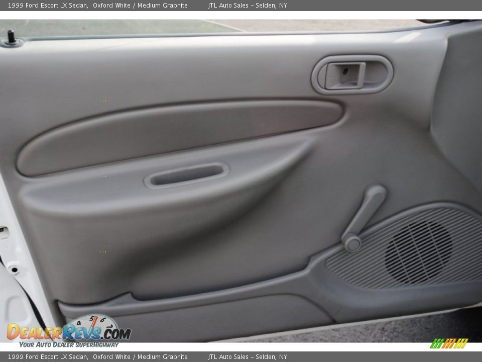 1999 Ford Escort LX Sedan Oxford White / Medium Graphite Photo #10
