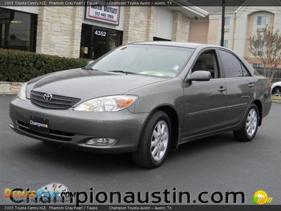 2003 Toyota Camry XLE Phantom Gray Pearl / Taupe Photo #1