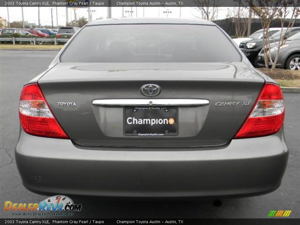 2003 Toyota Camry XLE Phantom Gray Pearl / Taupe Photo #5