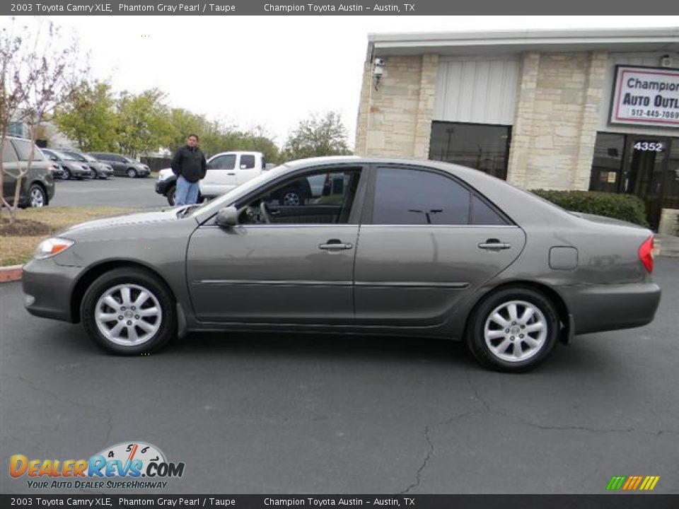 2003 Toyota Camry XLE Phantom Gray Pearl / Taupe Photo #7