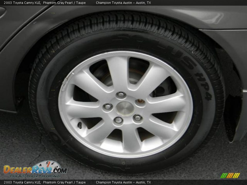2003 Toyota Camry XLE Phantom Gray Pearl / Taupe Photo #8