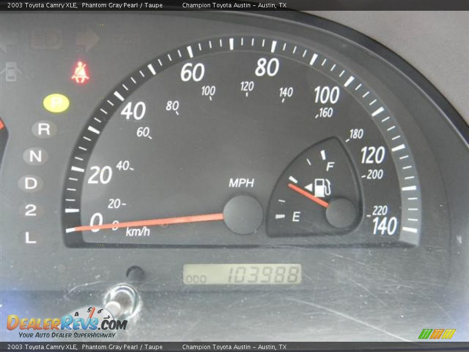 2003 Toyota Camry XLE Phantom Gray Pearl / Taupe Photo #14