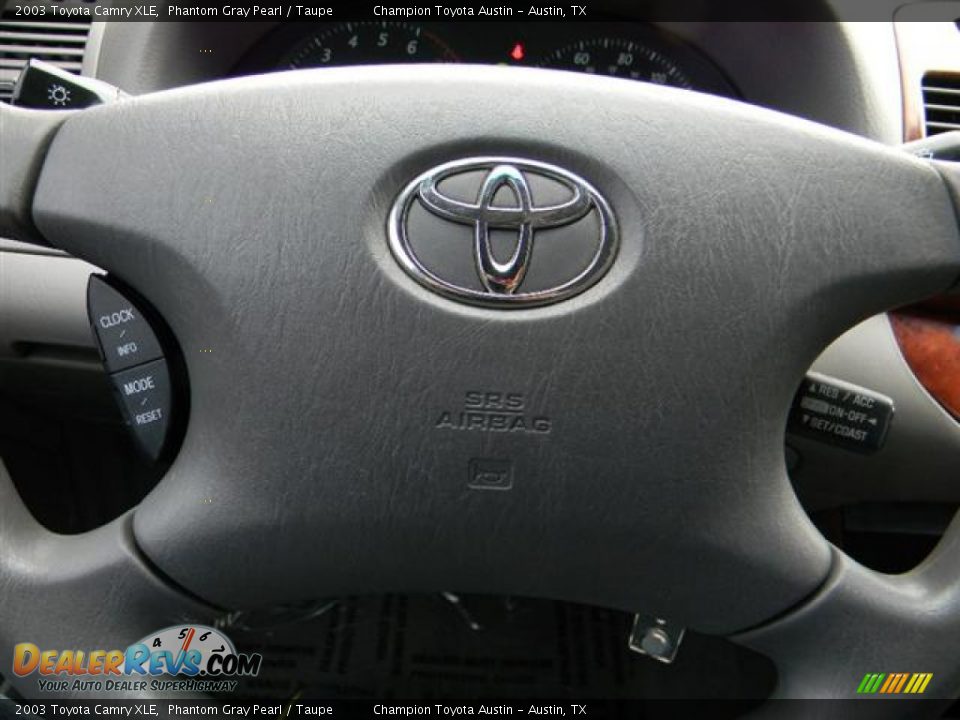 2003 Toyota Camry XLE Phantom Gray Pearl / Taupe Photo #15