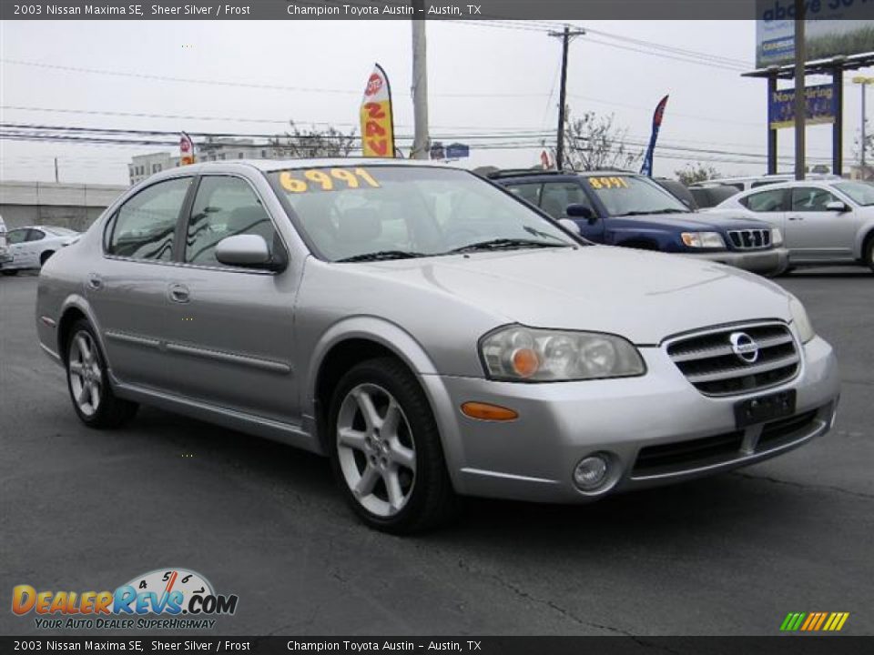 2003 Nissan Maxima SE Sheer Silver / Frost Photo #3
