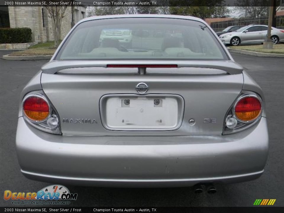 2003 Nissan Maxima SE Sheer Silver / Frost Photo #6