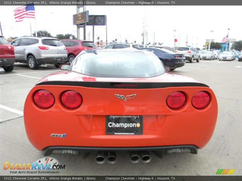 2012 Chevrolet Corvette ZR1 Inferno Orange Metallic / Ebony Photo #6