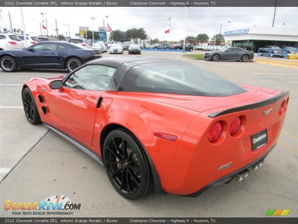 2012 Chevrolet Corvette ZR1 Inferno Orange Metallic / Ebony Photo #7