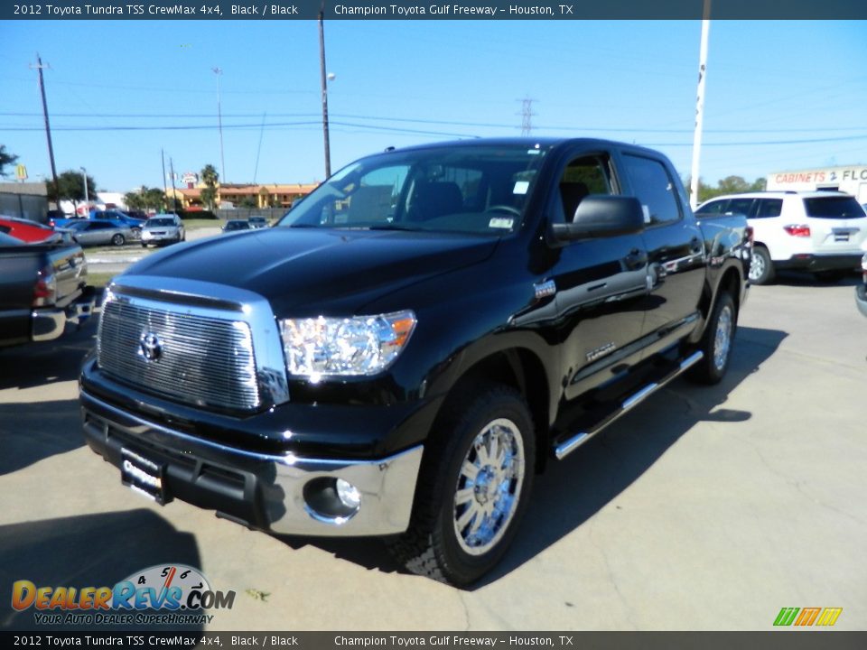 2012 Toyota Tundra TSS CrewMax 4x4 Black / Black Photo #1