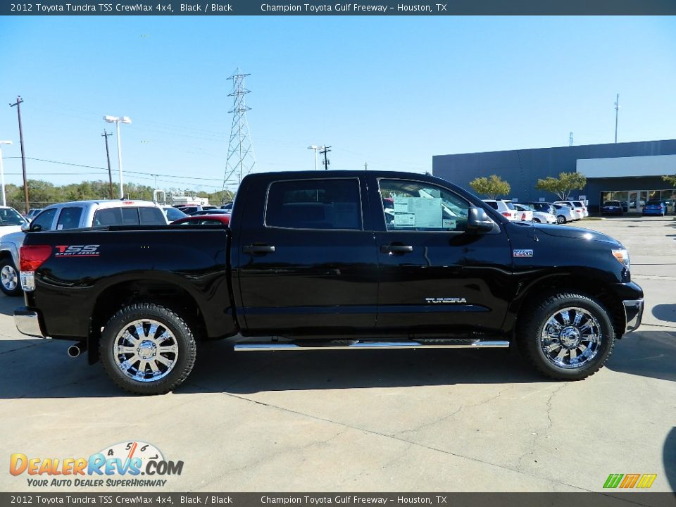 2012 Toyota Tundra TSS CrewMax 4x4 Black / Black Photo #4