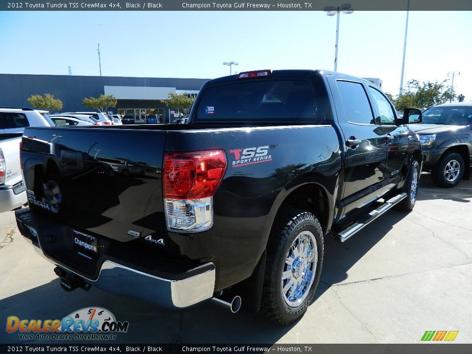 2012 Toyota Tundra TSS CrewMax 4x4 Black / Black Photo #5