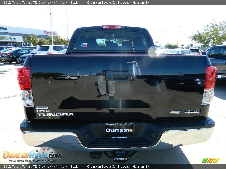 2012 Toyota Tundra TSS CrewMax 4x4 Black / Black Photo #6