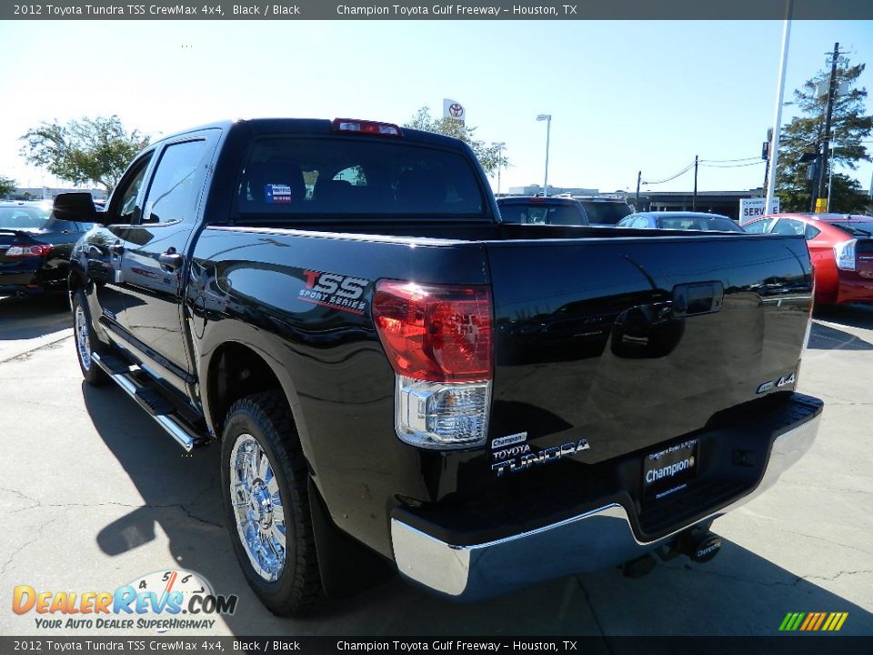 2012 Toyota Tundra TSS CrewMax 4x4 Black / Black Photo #7