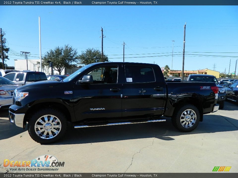 2012 Toyota Tundra TSS CrewMax 4x4 Black / Black Photo #8