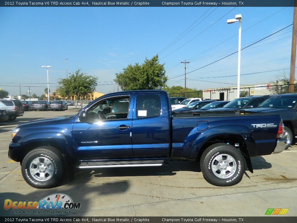 2012 Toyota Tacoma V6 TRD Access Cab 4x4 Nautical Blue Metallic / Graphite Photo #1