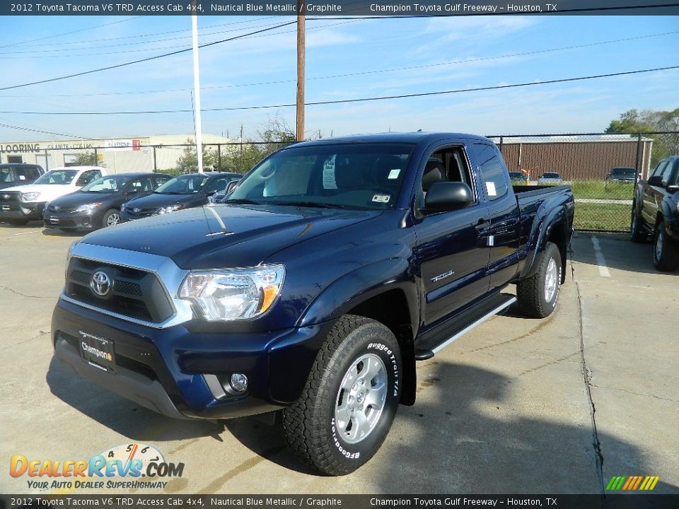 2012 Toyota Tacoma V6 TRD Access Cab 4x4 Nautical Blue Metallic / Graphite Photo #2