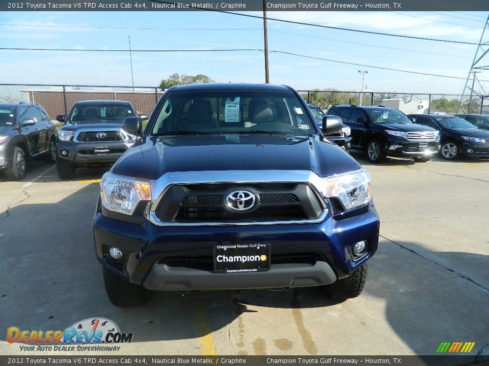 2012 Toyota Tacoma V6 TRD Access Cab 4x4 Nautical Blue Metallic / Graphite Photo #3