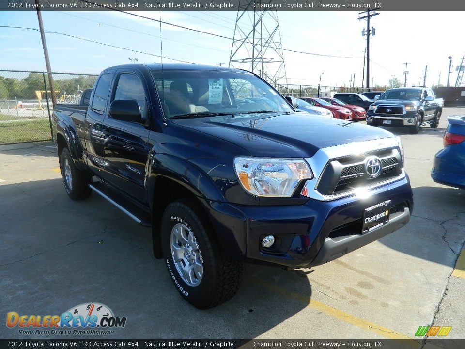 2012 Toyota Tacoma V6 TRD Access Cab 4x4 Nautical Blue Metallic / Graphite Photo #4