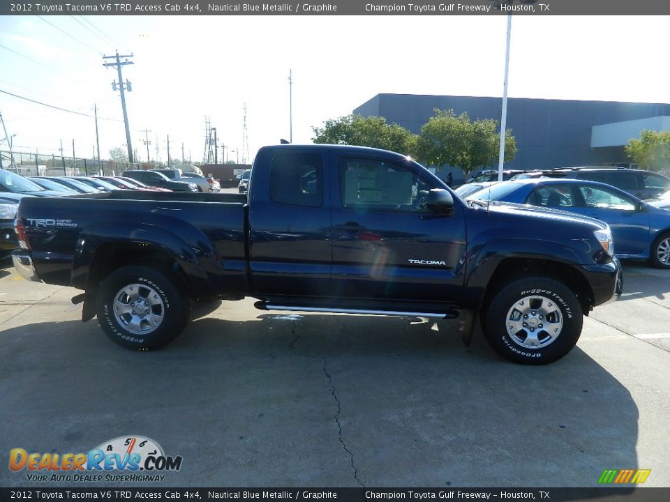 2012 Toyota Tacoma V6 TRD Access Cab 4x4 Nautical Blue Metallic / Graphite Photo #5