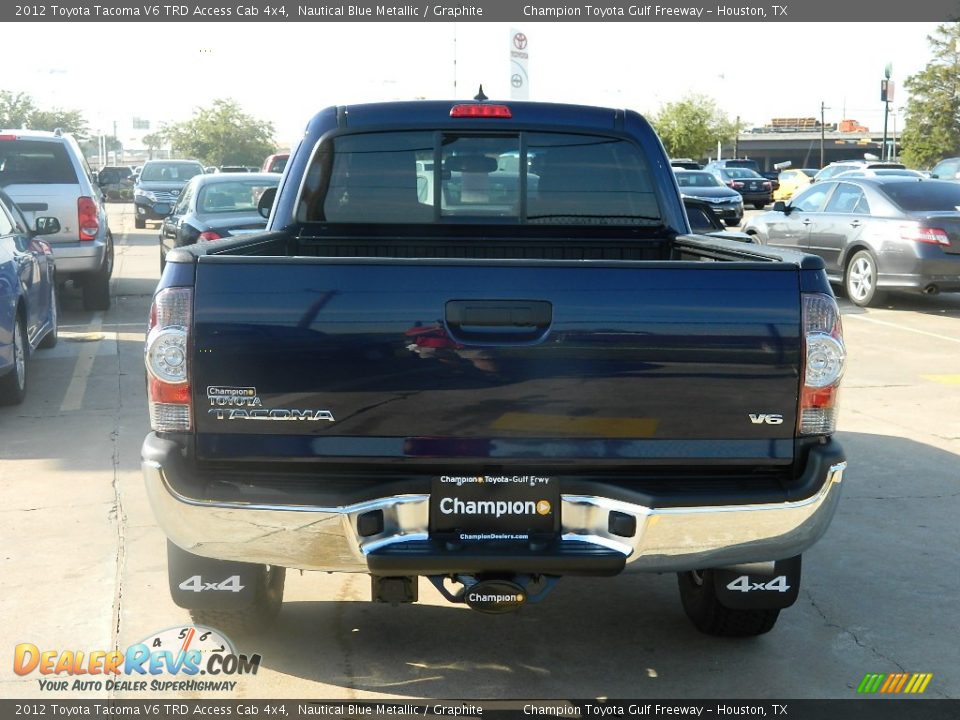 2012 Toyota Tacoma V6 TRD Access Cab 4x4 Nautical Blue Metallic / Graphite Photo #7