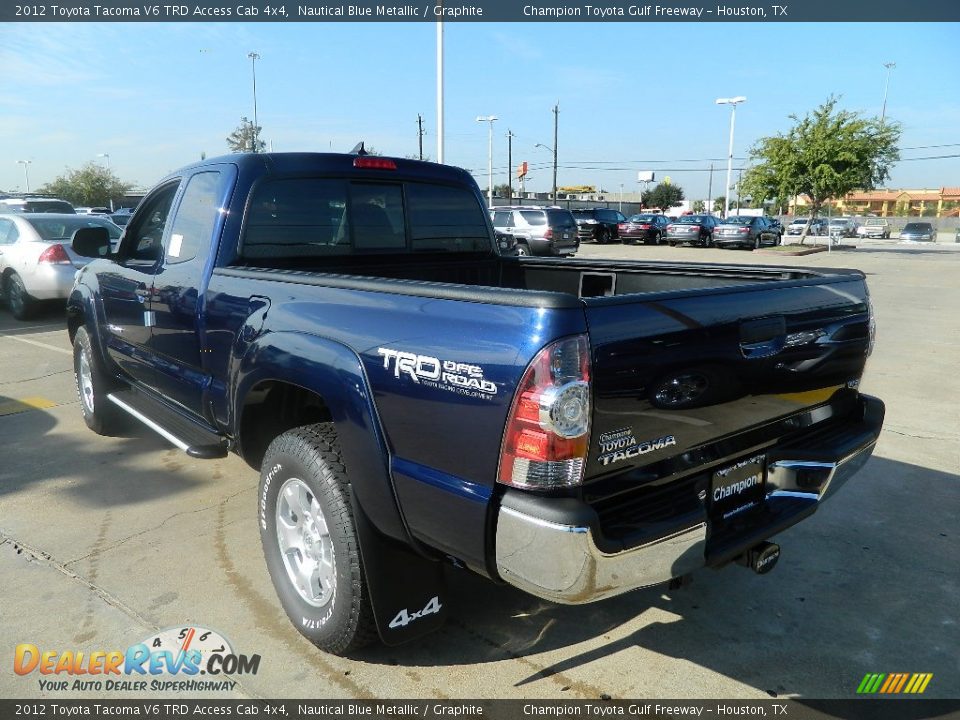 2012 Toyota Tacoma V6 TRD Access Cab 4x4 Nautical Blue Metallic / Graphite Photo #8