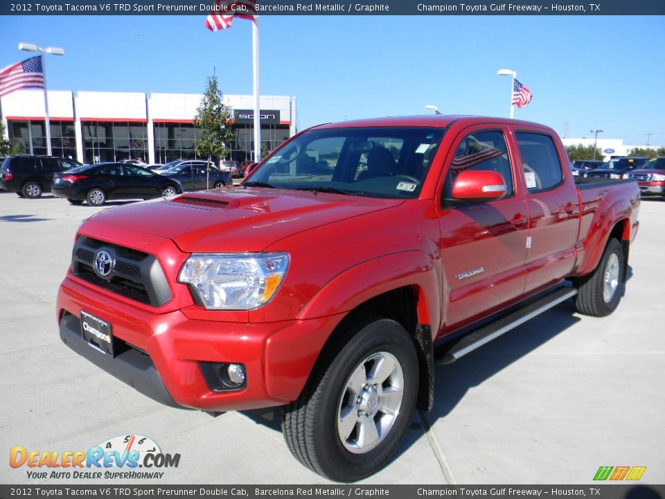 2012 Toyota Tacoma V6 TRD Sport Prerunner Double Cab Barcelona Red Metallic / Graphite Photo #1