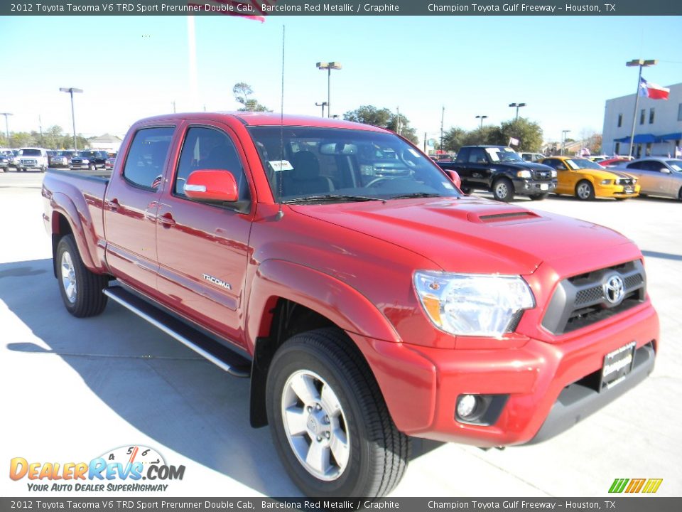 2012 Toyota Tacoma V6 TRD Sport Prerunner Double Cab Barcelona Red Metallic / Graphite Photo #3