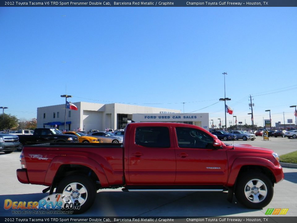 2012 Toyota Tacoma V6 TRD Sport Prerunner Double Cab Barcelona Red Metallic / Graphite Photo #4