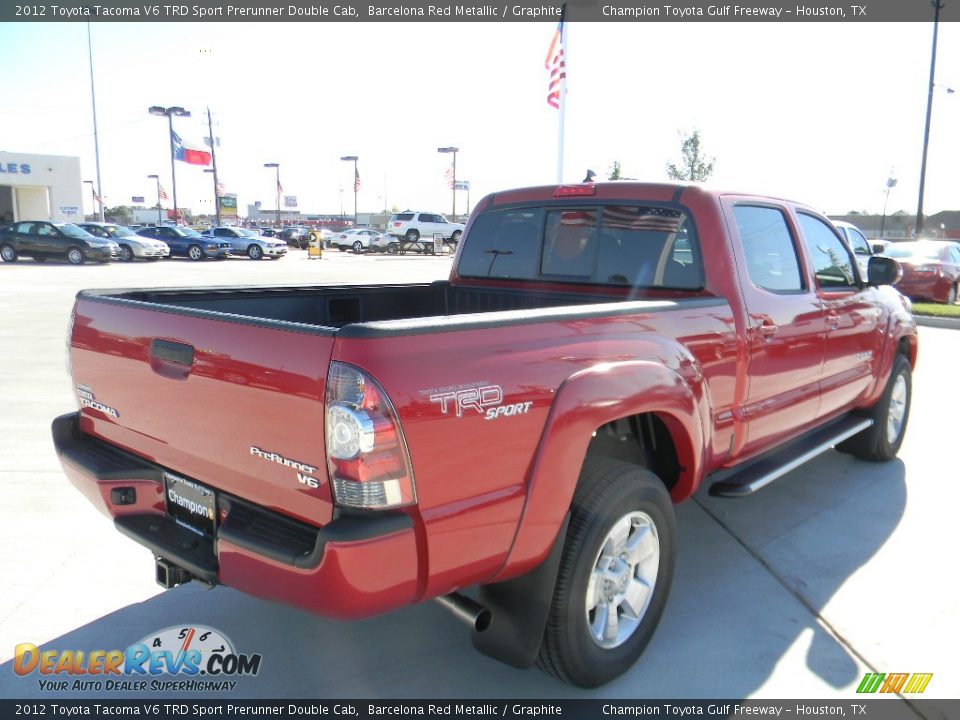 2012 Toyota Tacoma V6 TRD Sport Prerunner Double Cab Barcelona Red Metallic / Graphite Photo #5