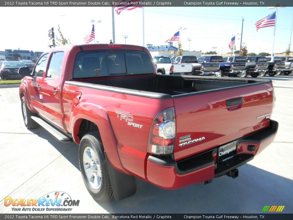 2012 Toyota Tacoma V6 TRD Sport Prerunner Double Cab Barcelona Red Metallic / Graphite Photo #7