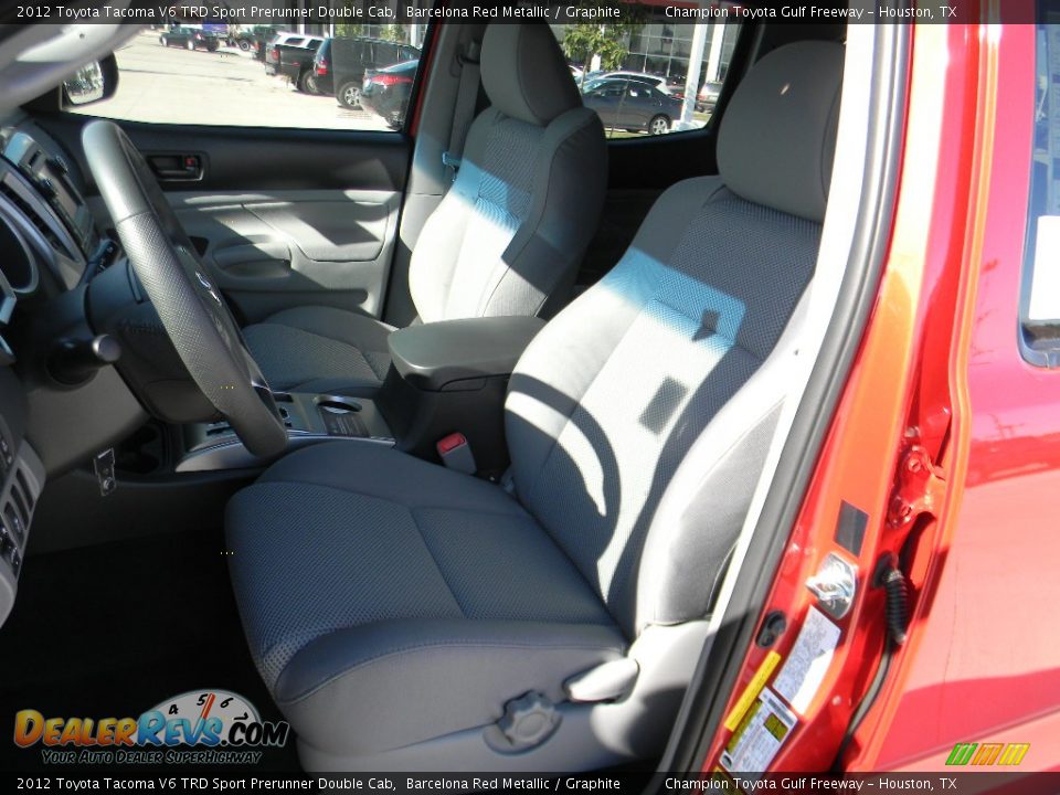 2012 Toyota Tacoma V6 TRD Sport Prerunner Double Cab Barcelona Red Metallic / Graphite Photo #11