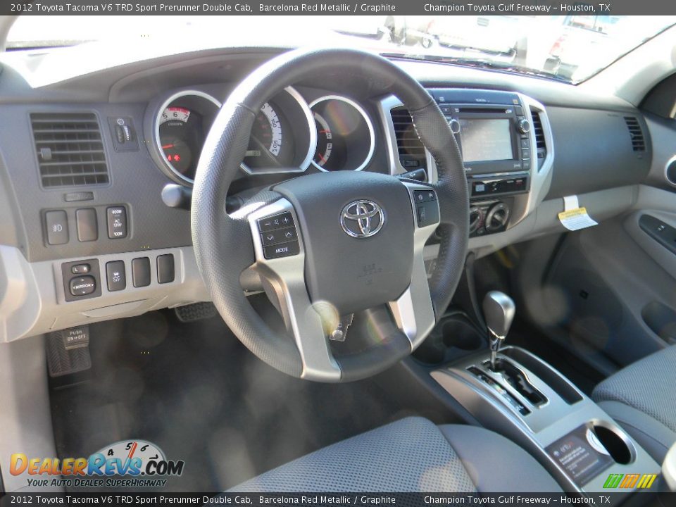 2012 Toyota Tacoma V6 TRD Sport Prerunner Double Cab Barcelona Red Metallic / Graphite Photo #12