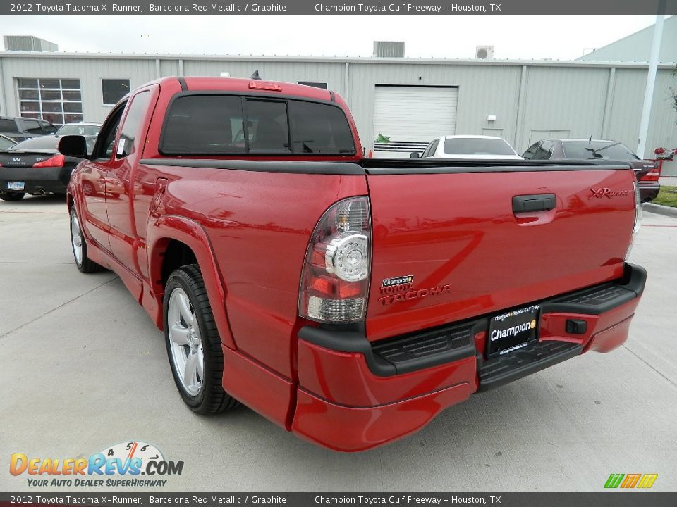 2012 Toyota Tacoma X-Runner Barcelona Red Metallic / Graphite Photo #7