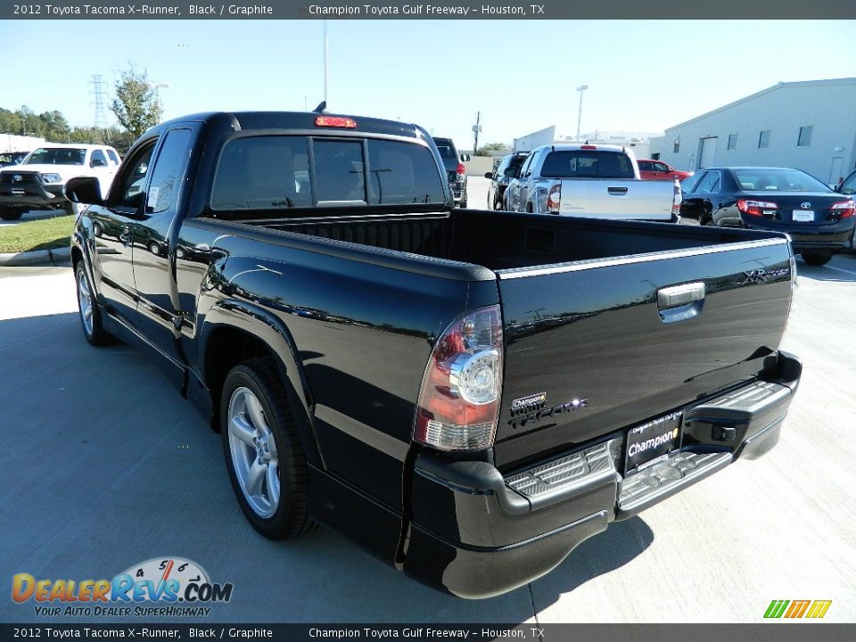 2012 Toyota Tacoma X-Runner Black / Graphite Photo #5