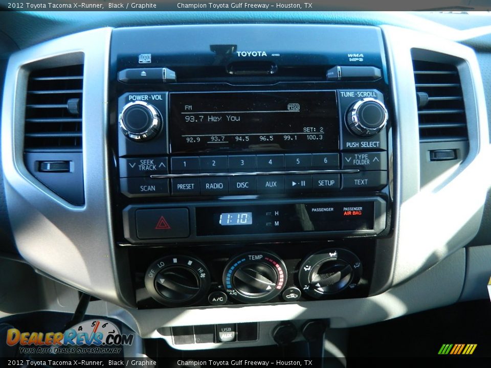 2012 Toyota Tacoma X-Runner Black / Graphite Photo #14