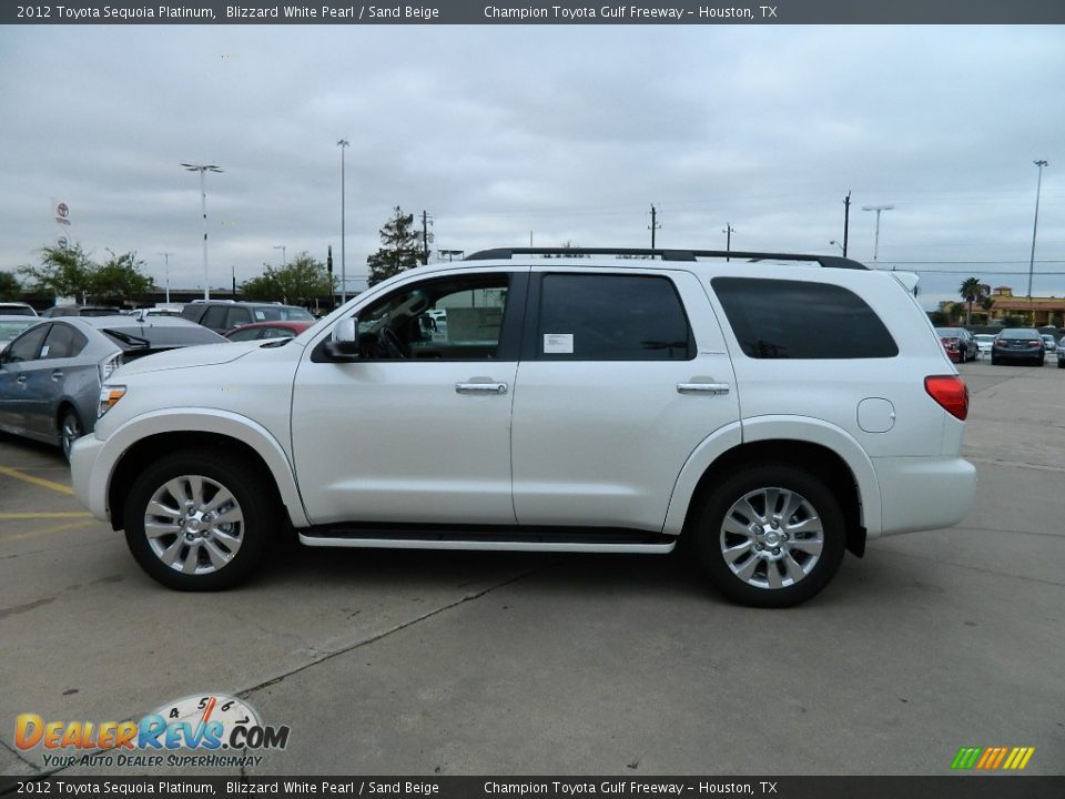 2012 toyota sequoia blizzard white #2