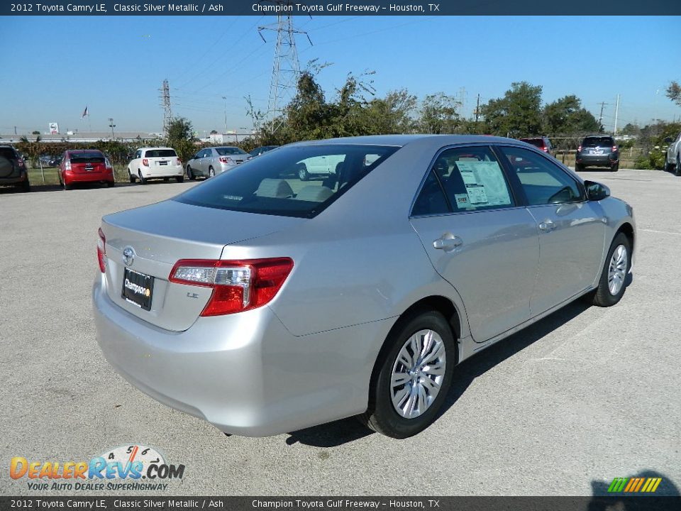 2012 Toyota Camry LE Classic Silver Metallic / Ash Photo #5