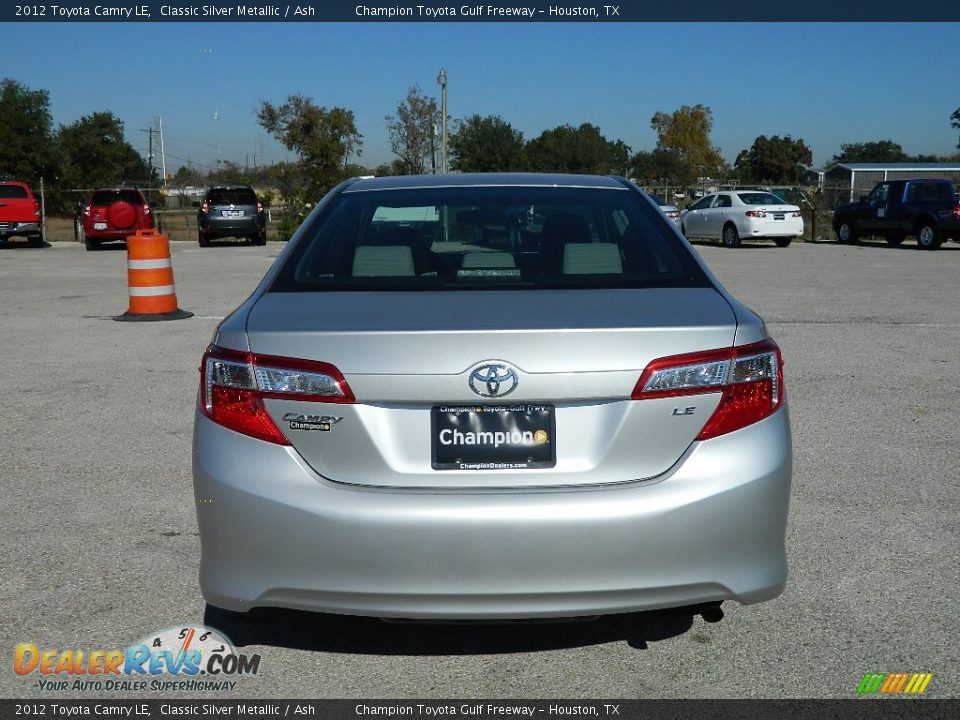 2012 Toyota Camry LE Classic Silver Metallic / Ash Photo #6