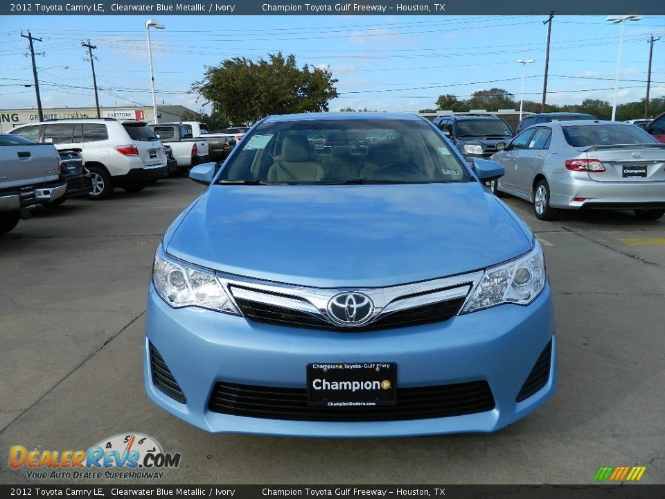 2012 Toyota Camry LE Clearwater Blue Metallic / Ivory Photo #2