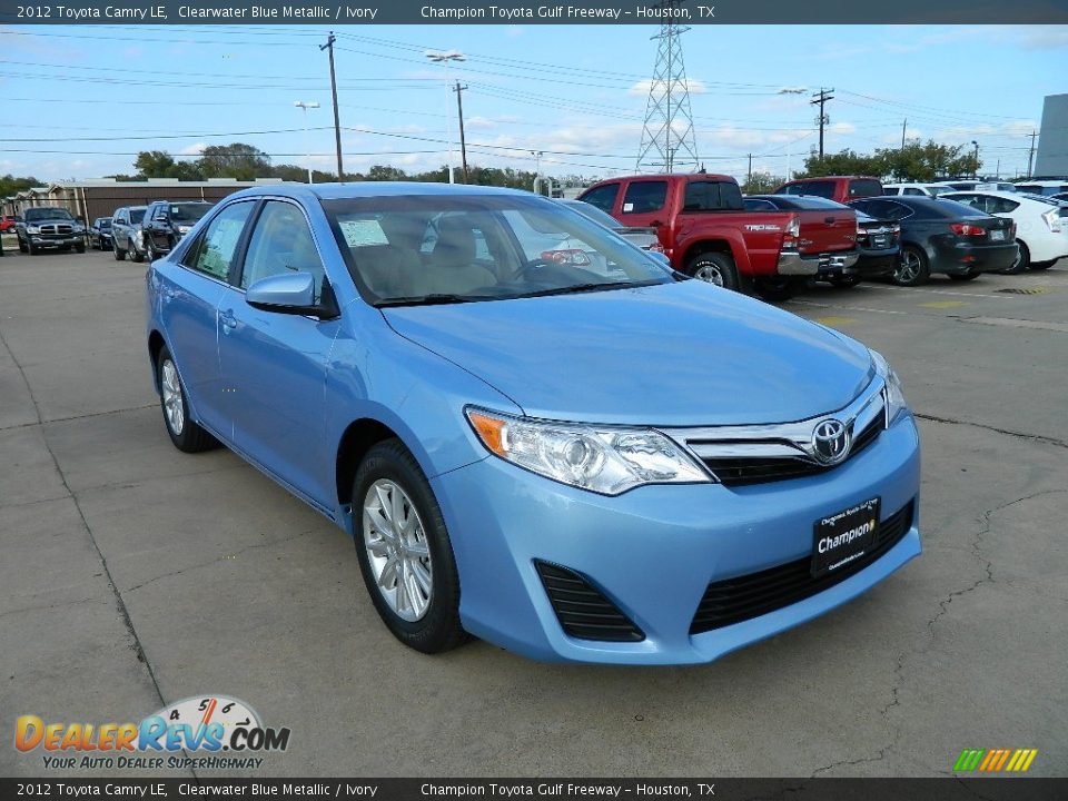 2012 Toyota Camry LE Clearwater Blue Metallic / Ivory Photo #3