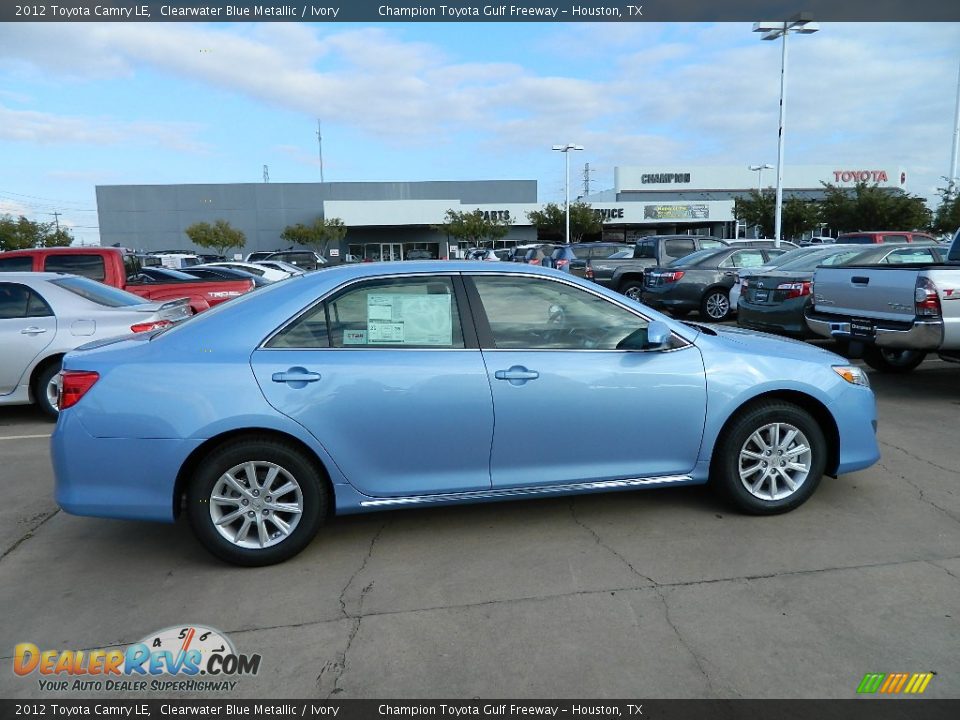 2012 Toyota Camry LE Clearwater Blue Metallic / Ivory Photo #4