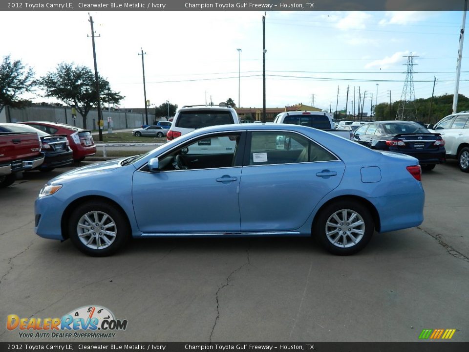 2012 Toyota Camry LE Clearwater Blue Metallic / Ivory Photo #8