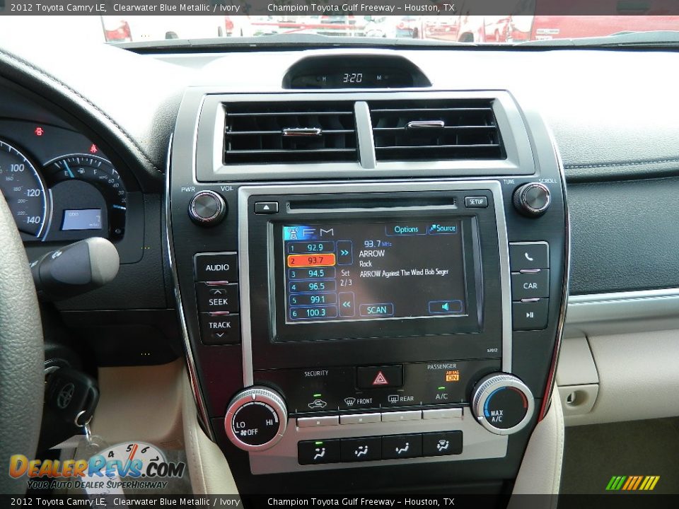 2012 Toyota Camry LE Clearwater Blue Metallic / Ivory Photo #13