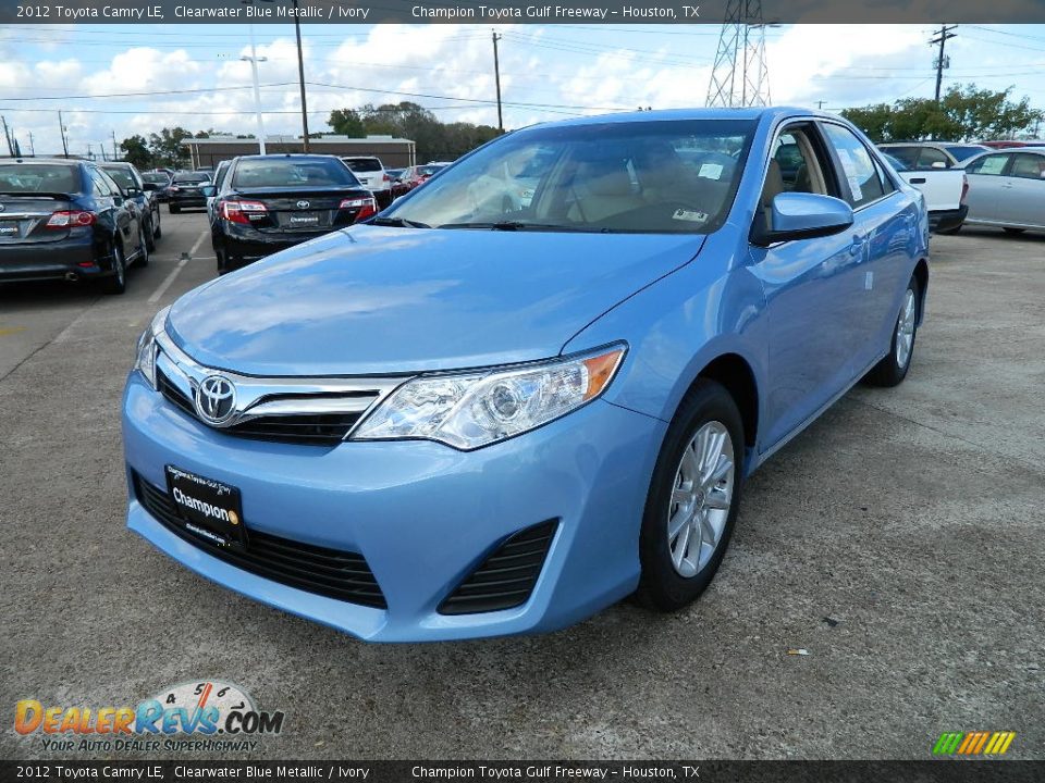 2012 Toyota Camry LE Clearwater Blue Metallic / Ivory Photo #1