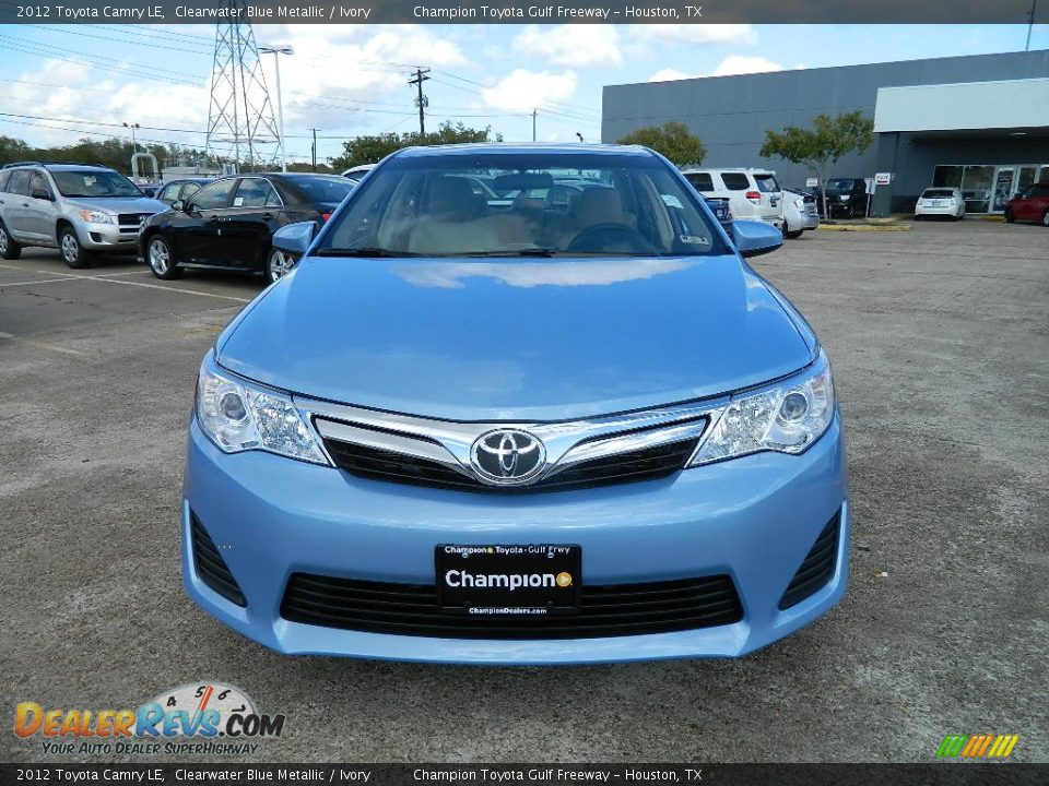 2012 Toyota Camry LE Clearwater Blue Metallic / Ivory Photo #2