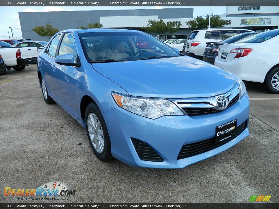 2012 Toyota Camry LE Clearwater Blue Metallic / Ivory Photo #3