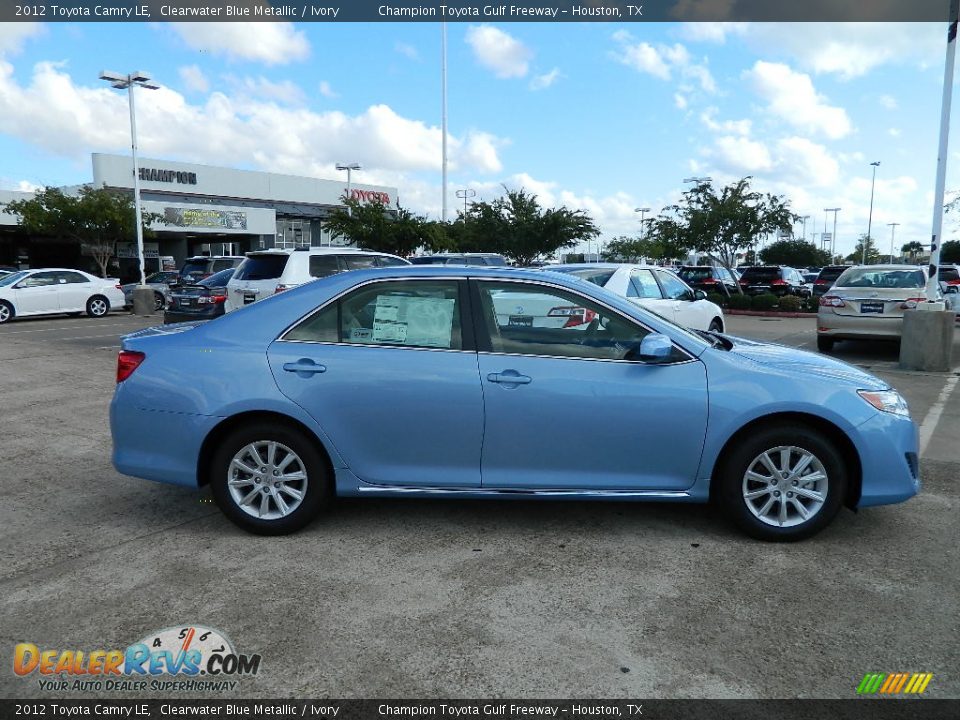 2012 Toyota Camry LE Clearwater Blue Metallic / Ivory Photo #4