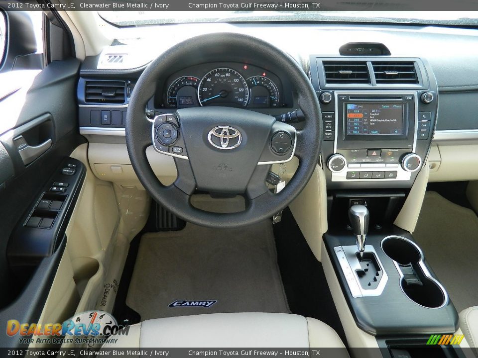 2012 Toyota Camry LE Clearwater Blue Metallic / Ivory Photo #13